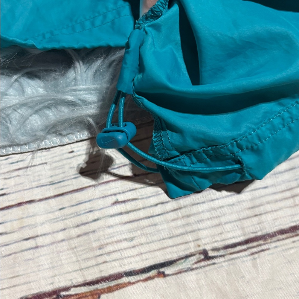 Nike Packable Windbreaker Pullover Teal Black sz … - image 6